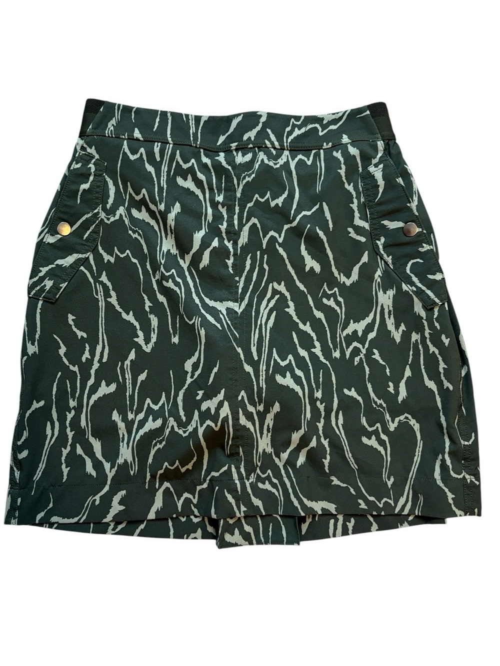 Athleta Vienna Cargo Skort Camo Print Eucalyptus Olive Green Size 8